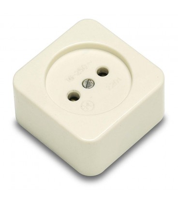 Base Endoll Superficie 16A Porcellana