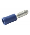 Terminal macho cilíndrico, Azul