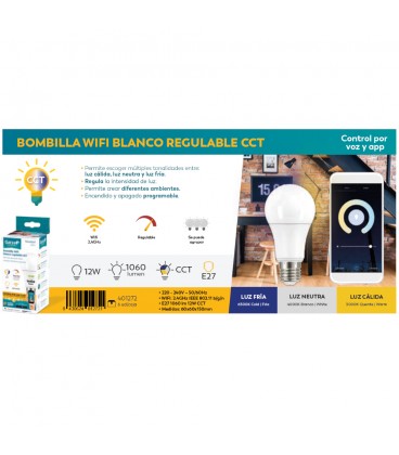 Gz bomb. std cct+dim smart wifi e27 12w 