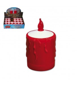 VELA ROJA CON LED