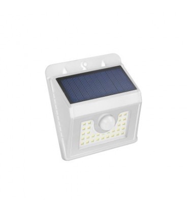 APLIQUE 30 LED SOLAR BLANCO SENSOR 4 W