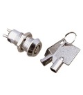 Interruptor a llave miniatura tubular