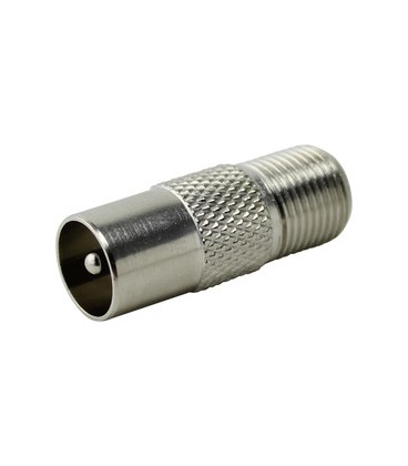 Adaptador F hembra a TV macho. DIN 45.32