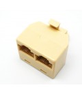 RJ45, 8P4C MACHO - 2*8P4C HEMBRAS