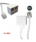 PROLONGACION TELEFONICA 4,5M 4 VIAS M-2H