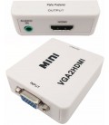 Conversor VGA + Audio 3.5mm St a HDMI, E