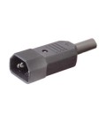 Conector IEC 320 macho.