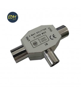 DERIVADOR 1 BASE+2 CLAVIJAS METALICO 
