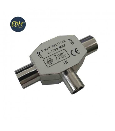 DERIVADOR 1 BASE+2 CLAVIJAS METALICO 