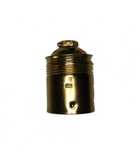 PORTALAMPARAS HIERRO LATON E-27 HOMOLOG