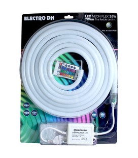 Tira de LED neon flex RGB de 5 metros, 