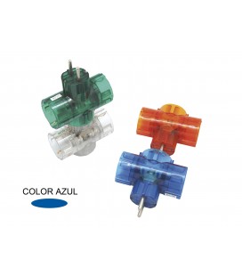 CLAVIJA TRIPLE CON TT AZUL EN BLISTER