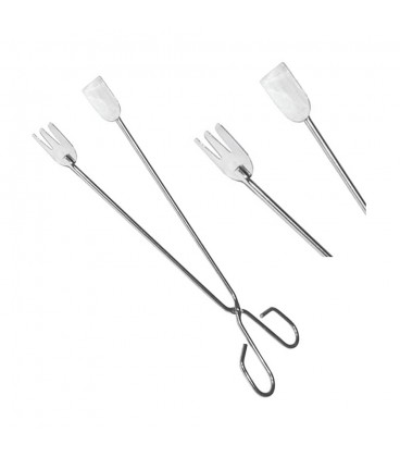 PINZAS 35CM PARA PESCADO INOX. 