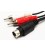 4P S-VHS MINIDIN MA - 2RCA MA, 1.5M