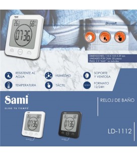 Reloj Baño Sami LD-1112
