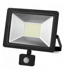 PROYECTOR LED NEGRO 20w.FRIA SENSOR