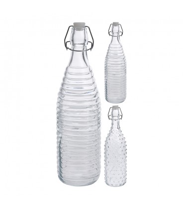 BOTELLA CRISTAL 1L CON TAPON