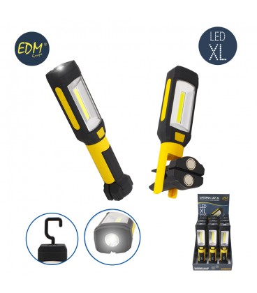 LINTERNA LED XL 3+1 LED 200-120 LUMENS
