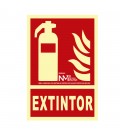 SEÑAL DE EXTINCIÓN "EXTINTOR" CLASE B (P