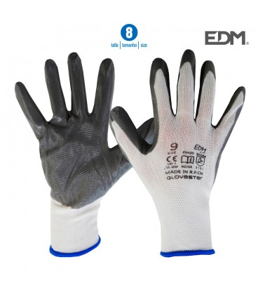 GUANTE TALLA 8 SOP POLYESTER Y REC. NIT.