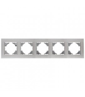 S-EMPOT.ALUMINIO PLATA MARCO 5ELEM.HORI