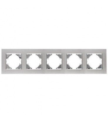 S-EMPOT.ALUMINIO PLATA MARCO 5ELEM.HORI