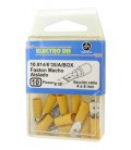 TERMINAL MACHO AISLADO AMARILLO 6.3MM