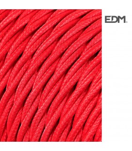 2X0,75MM CABLE TEXTIL TREN ROJO 5M