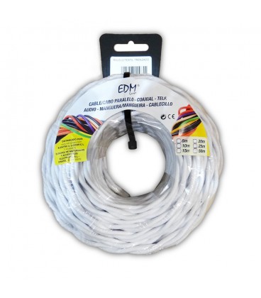 3x1,5MM PARALELO TEXTIL TREN BLANCO 5M