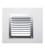 100X100MM REJILLA S/BORDE ALUM 0.6 NAT.
