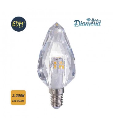 VELA LED VRISTAL 3W E14 