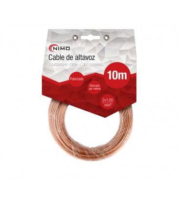2x1MM CABLE ALTAVOZ TRANS. 10METROS