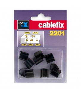 ENLACES RECTO PARA CABLEFIX NEGRO