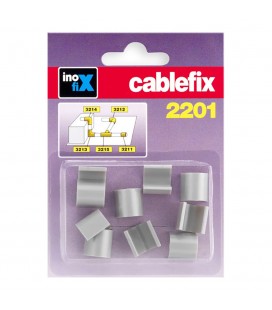 ENLACES RECTO PARA CABLEFIX GRIS METALI