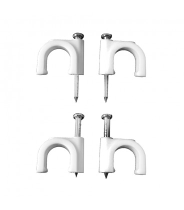 GRAPA BLANCA CABLE MANGUERA TUBULAR 2x1