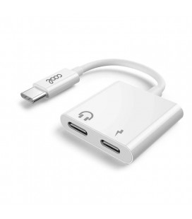 Adaptador Dual USB TIPO-C( AURIC+CARGA)