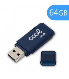 Pen Drive USB x64 GB 2.0 COOL Cover Azul