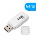 Pen Drive USB x64 GB 2.0 Cover Blanco