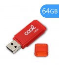 Pen Drive USB x64 GB 2.0 COOL Cover Rojo