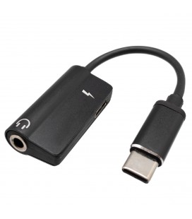 Adaptador USB-C a USB-C + Jack 3.5mm, au