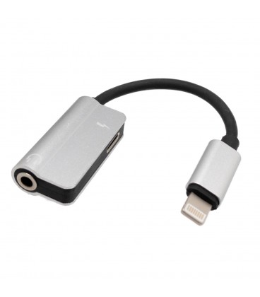 Adaptador Lightning a Lightning + 3,5mm 