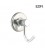 PERCHA SIMPLE - CROMADA - SERIE "H2O
