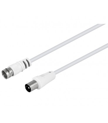 CONEXIÓN DE ANTENA DE TV MACHO A F MACHO