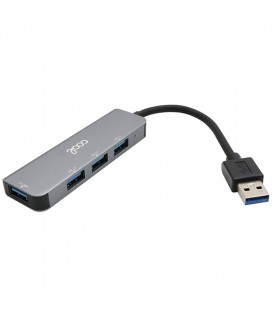 Hub USB 4 Puertos USB(3.0/2.0) Aluminio