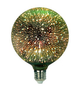 GLOBO G125 LED 3D VERDE 4W CALIDA