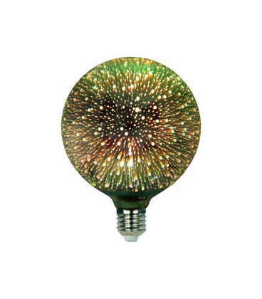 GLOBO G125 LED 3D VERDE 4W CALIDA