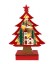 Arbol de Navidad rojo pequeño con luz