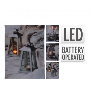 CUADRO CON LED 15x20cm