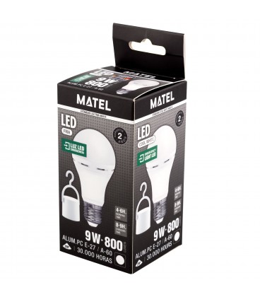 BOMBILLA LED MATEL ESTANDAR EMERGENCIA 9