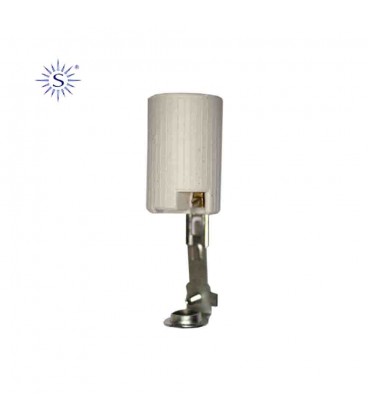PORTALAMPARAS VELA CORTA PORCELANA E-14 